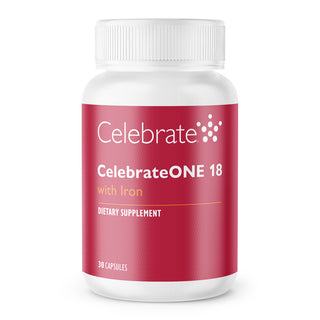 CelebrateONE 18 Günde Bir Kez Bariatrik Multivitamin ile Demir, Kapsüller