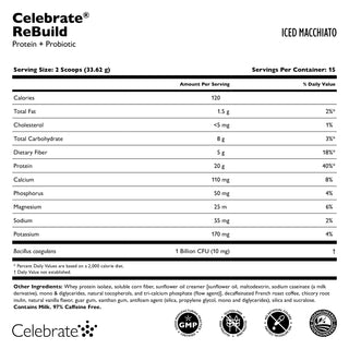 Celebrate® ReBuild Protein + Probiotic, σκόνη