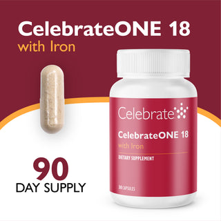 CelebrateONE 18 Μία φορά την ημέρα βαριατρική πολυβιταμίνη με σίδηρο, κάψουλες