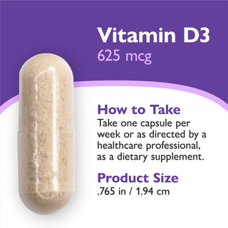 Βιταμίνη D3 625mcg (25.000 IU), Κάψουλες