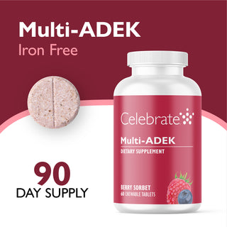 Βιταμίνη Multi-ADEK χωρίς σίδηρο, μασώμενη, Berry Sorbet