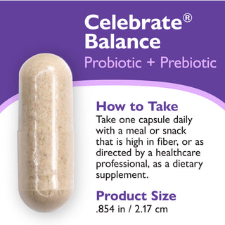 Celebrate® BALANCE προβιοτικό + πρεβιοτικό, κάψουλες