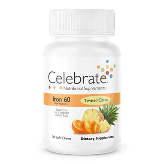 Σίδηρος 60 mg + Βιταμίνη C, Μαλακά μασήματα, Twisted Citrus