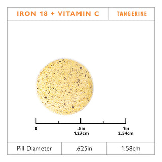 Σίδηρος 18 mg + Μασώμενα Δισκία Βιταμίνης C, Orange 