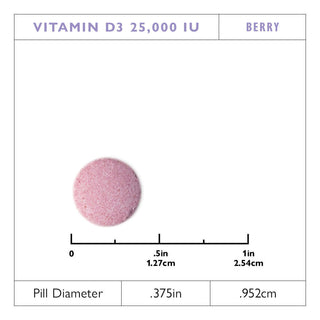 Βιταμίνη D3 625mcg (25.000 IU), Quick-Melt, Berry